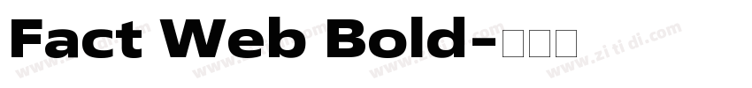 Fact Web Bold字体转换